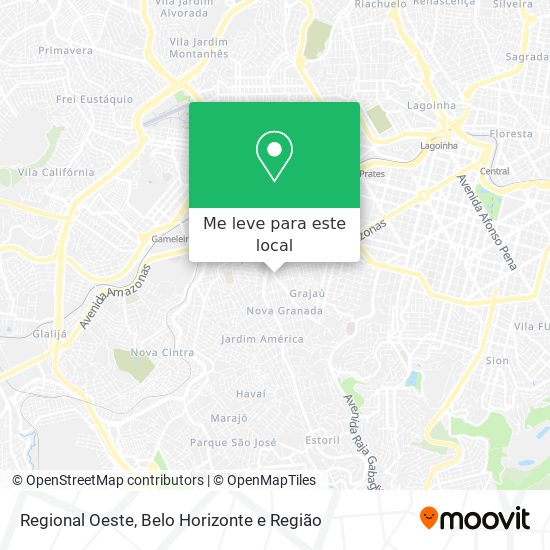 Regional Oeste mapa