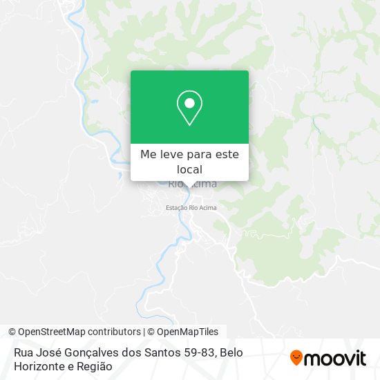 Rua José Gonçalves dos Santos 59-83 mapa