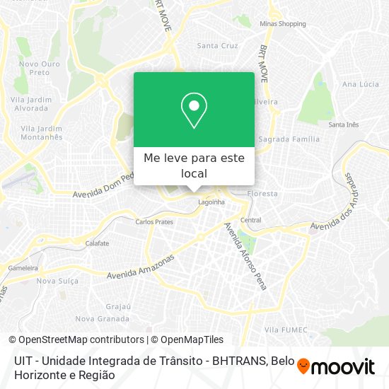 UIT - Unidade Integrada de Trânsito - BHTRANS mapa