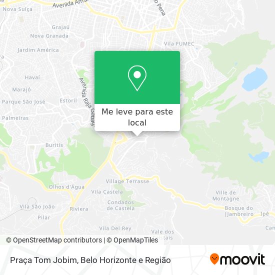 Praça Tom Jobim mapa
