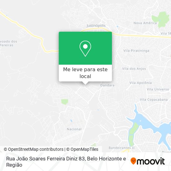 Rua João Soares Ferreira Diniz 83 mapa