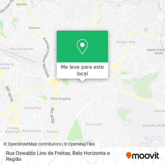 Rua Oswaldo Lino de Freitas mapa