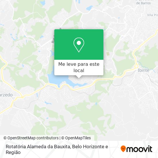 Rotatória Alameda da Bauxita mapa