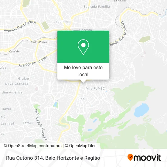 Rua Outono 314 mapa