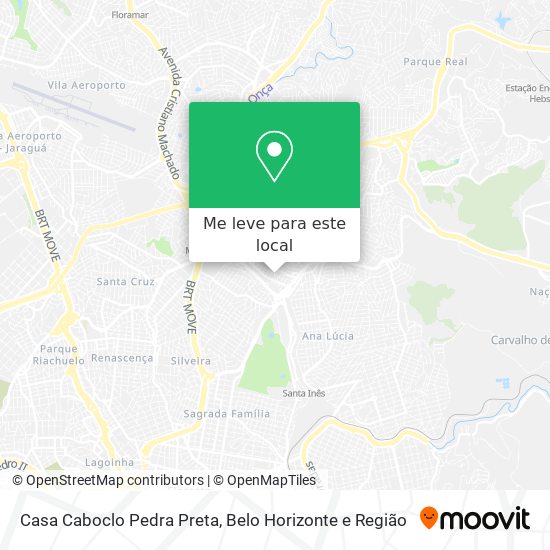 Casa Caboclo Pedra Preta mapa