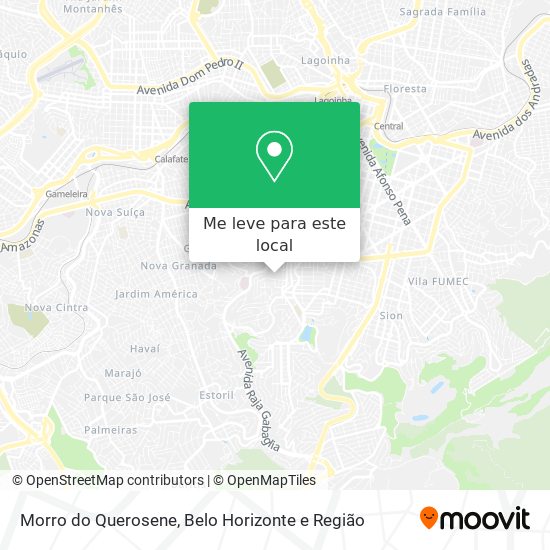 Morro do Querosene mapa