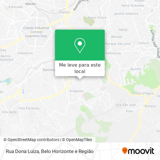 Rua Dona Luiza mapa