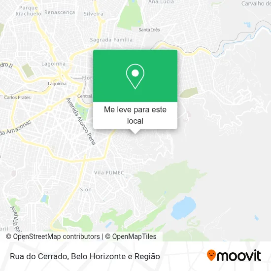 Rua do Cerrado mapa