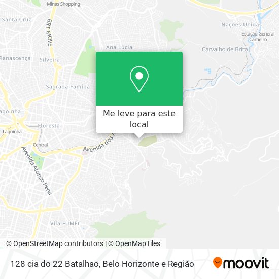 128 cia  do 22 Batalhao mapa