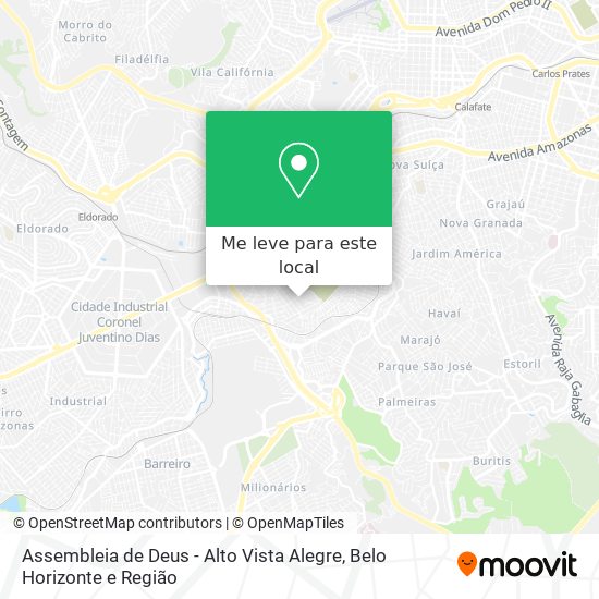 Assembleia de Deus - Alto Vista Alegre mapa