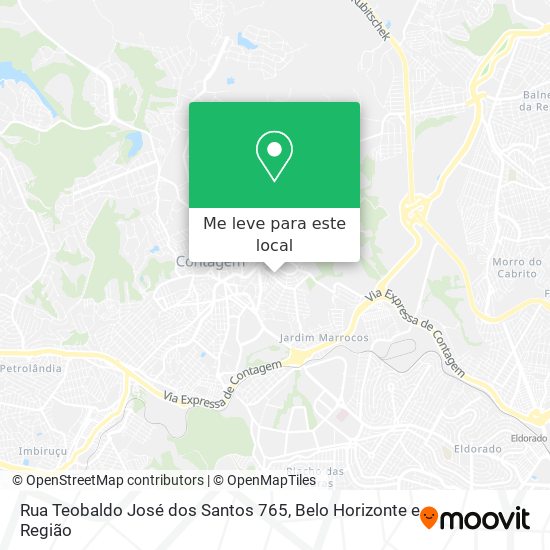 Rua Teobaldo José dos Santos 765 mapa