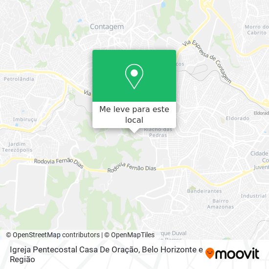 Igreja Pentecostal Casa De Oração mapa