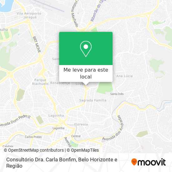Consultório Dra. Carla Bonfim mapa