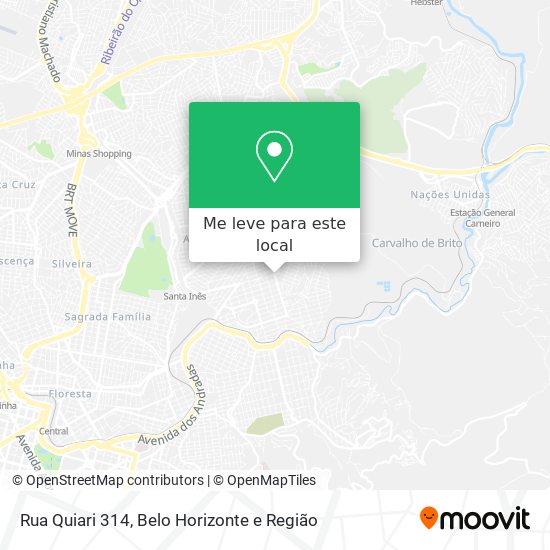 Rua Quiari 314 mapa