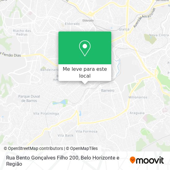 Rua Bento Gonçalves Filho 200 mapa