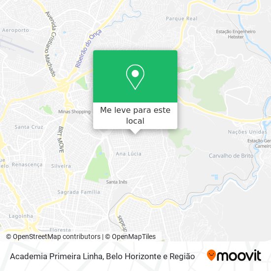 Academia Primeira Linha mapa