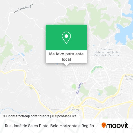 Rua José de Sales Pinto mapa