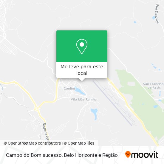 Campo do Bom sucesso mapa