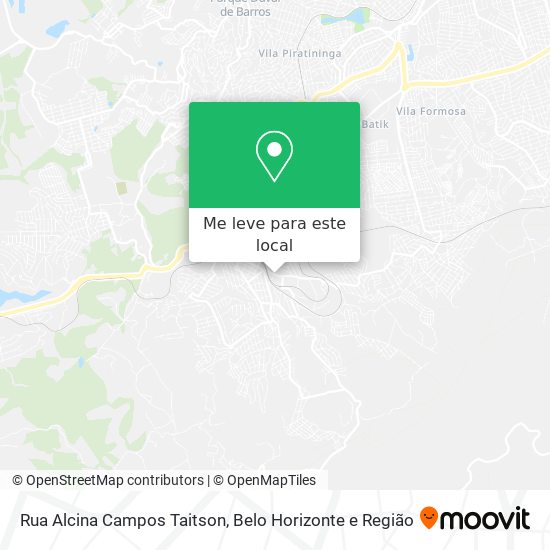Rua Alcina Campos Taitson mapa