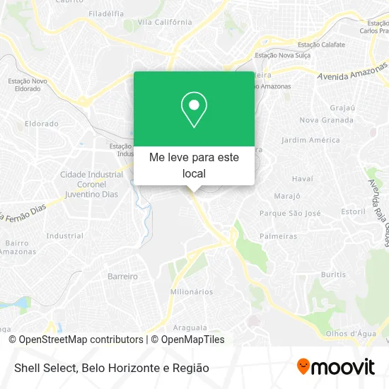Shell Select mapa