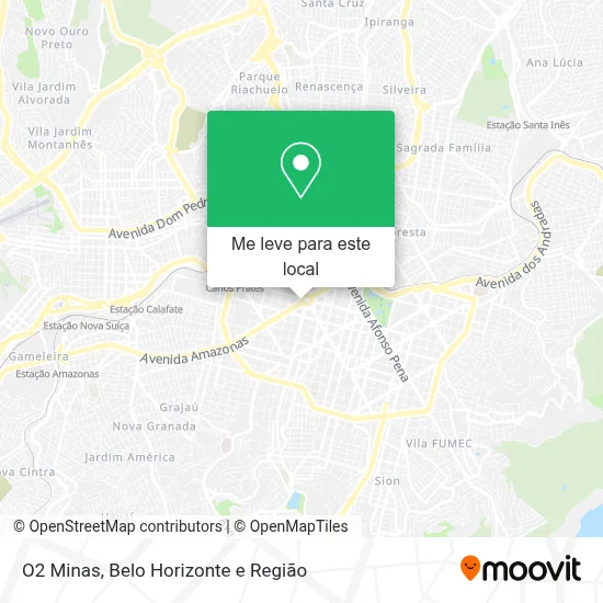 O2 Minas mapa