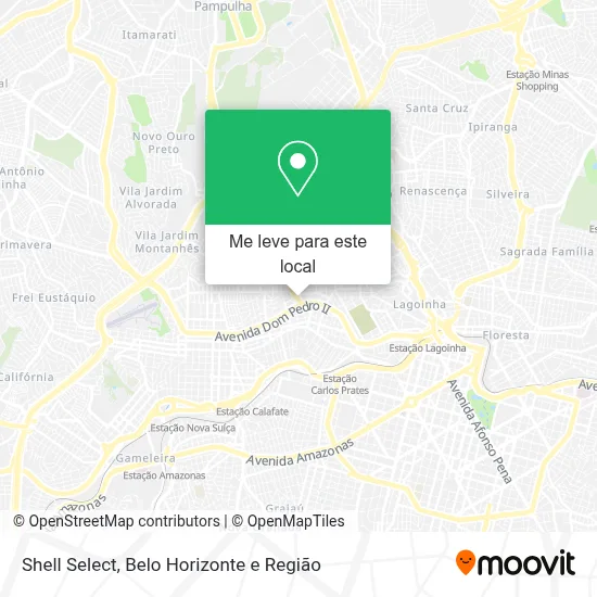 Shell Select mapa