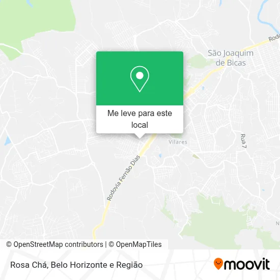 Rosa Chá mapa