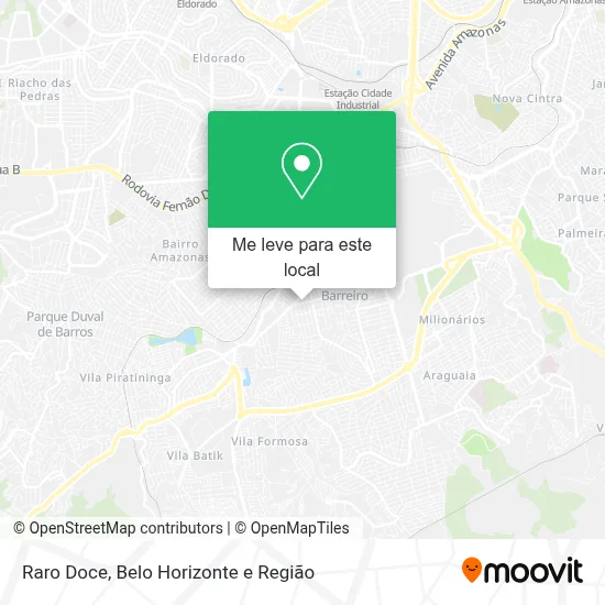 Raro Doce mapa