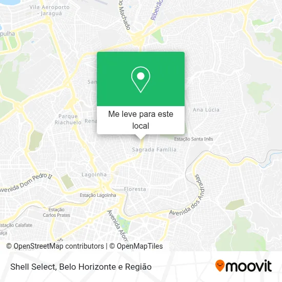 Shell Select mapa