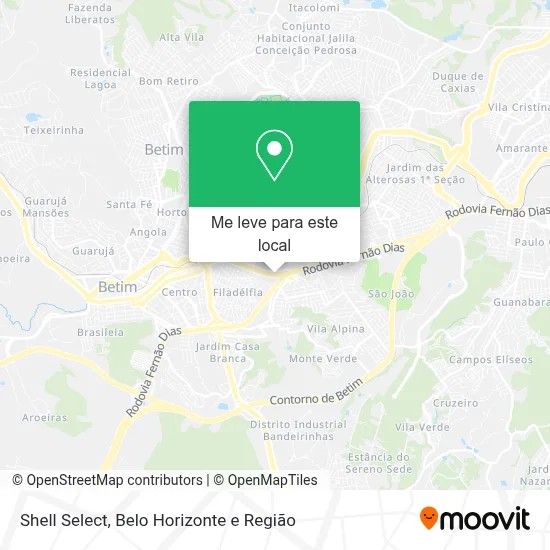 Shell Select mapa