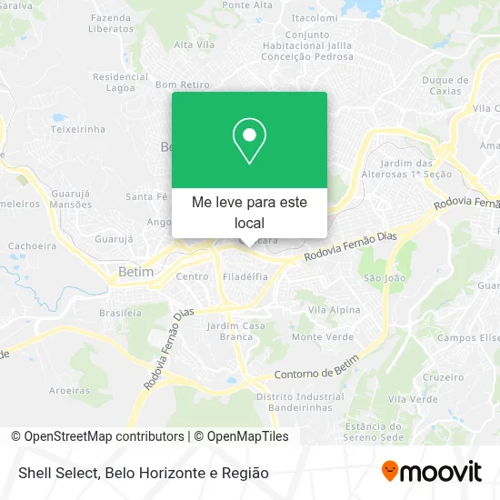 Shell Select mapa
