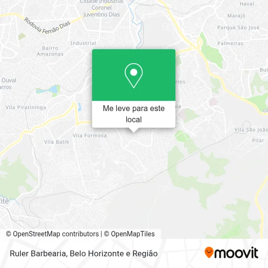 Ruler Barbearia mapa