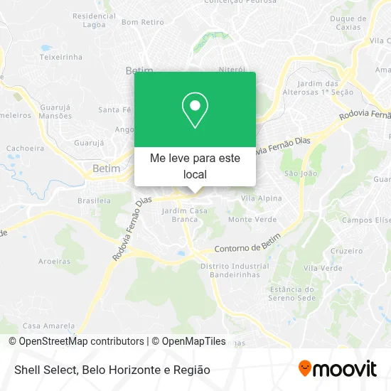 Shell Select mapa