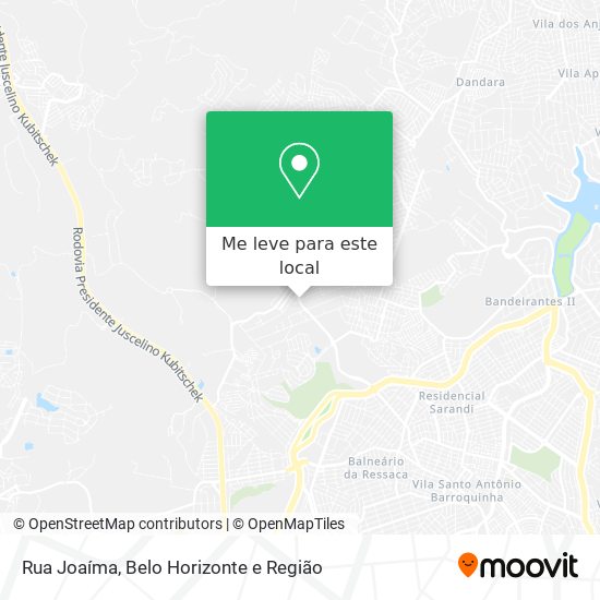 Rua Joaíma mapa