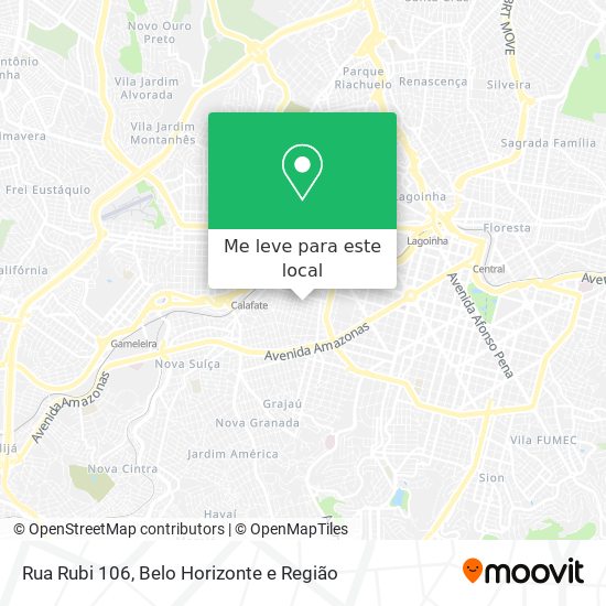 Rua Rubi 106 mapa