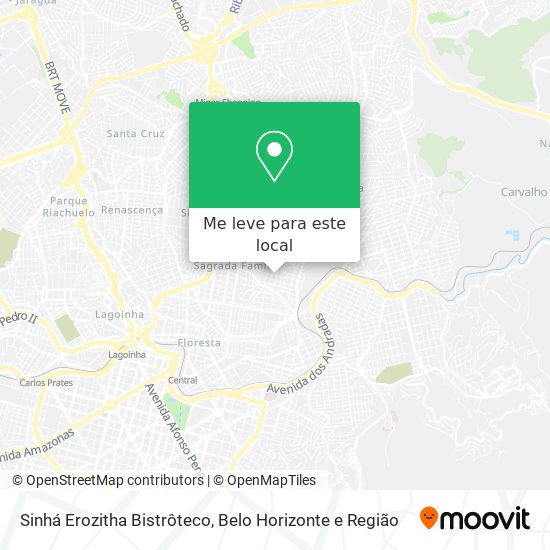 Sinhá Erozitha Bistrôteco mapa