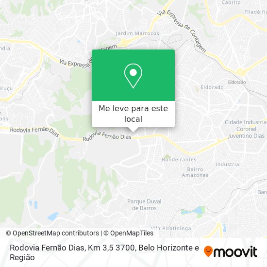 Rodovia Fernão Dias, Km 3,5 3700 mapa