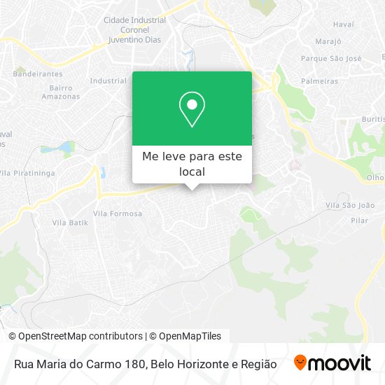 Rua Maria do Carmo 180 mapa