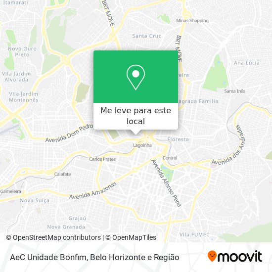 AeC Unidade Bonfim mapa