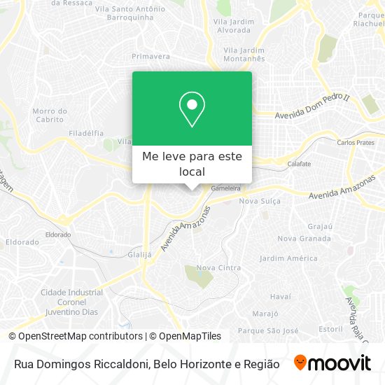Rua Domingos Riccaldoni mapa
