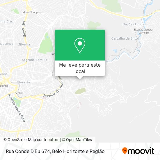 Rua Conde D'Eu 674 mapa