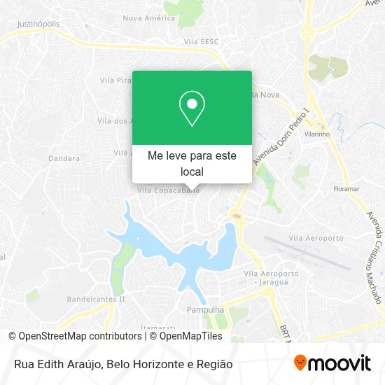 Rua Edith Araújo mapa