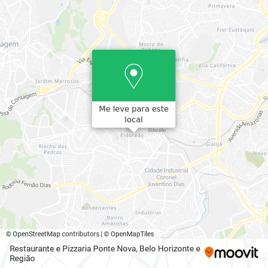 Restaurante e Pizzaria Ponte Nova mapa