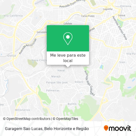 Garagem Sao Lucas mapa