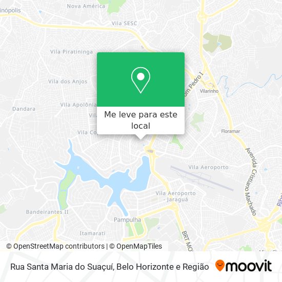 Rua Santa Maria do Suaçuí mapa
