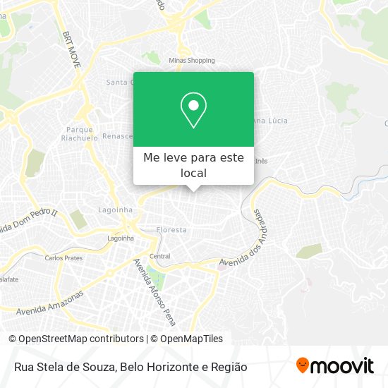 Rua Stela de Souza mapa
