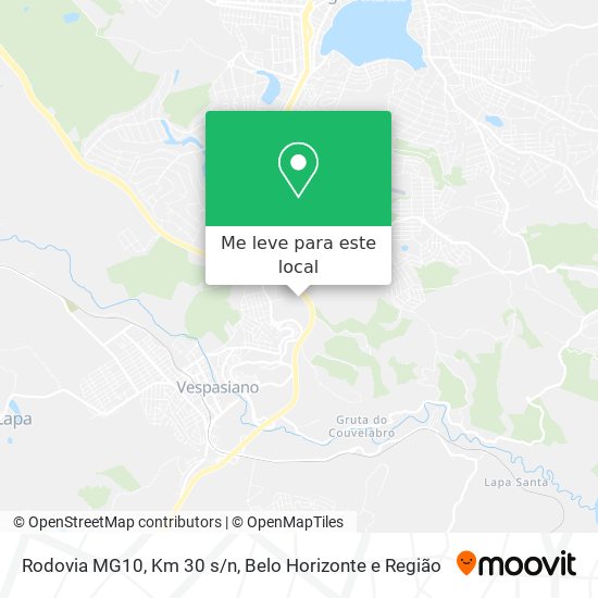 Rodovia MG10, Km 30 s/n mapa
