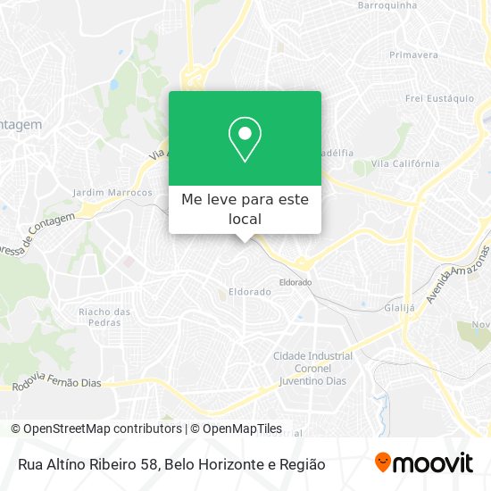 Rua Altíno Ribeiro 58 mapa