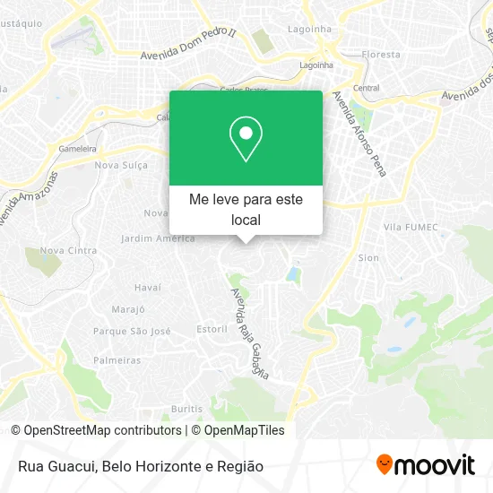 Rua Guacui mapa