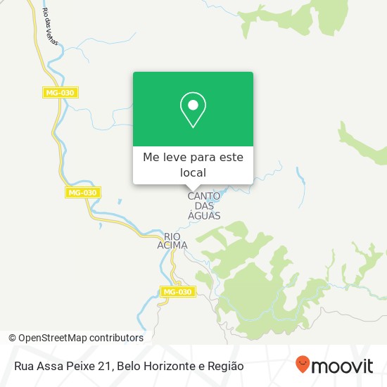 Rua Assa Peixe 21 mapa